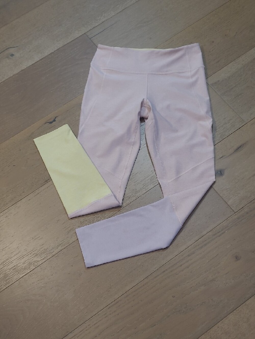 Outdoor Voices Leggings Women's sz S Pink Colorblock Activewear Workout Pant